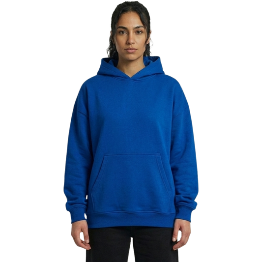 Essential Oversized Unisex Hoodie - Deep Blue