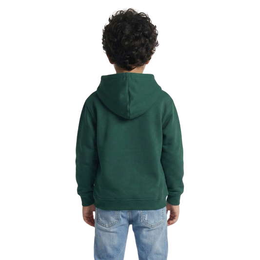 Kids Essential Oversized Unisex Hoodie - Forest Green