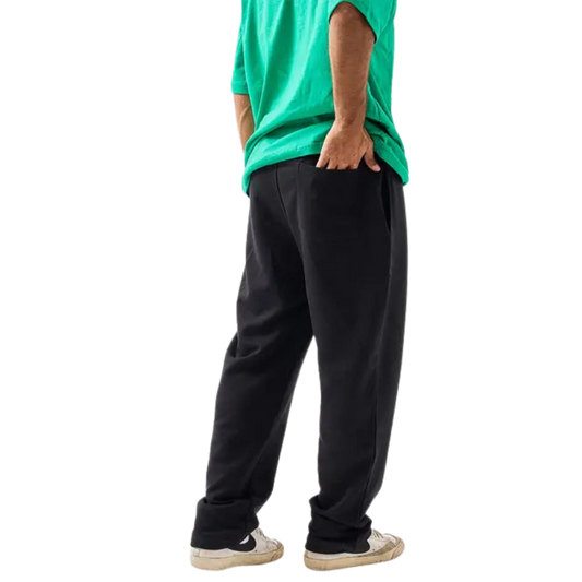Essential Unisex Stight leg Sweatpants - Jet Black