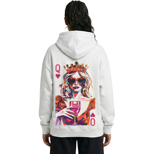 Queen Of Hearts Oversized Hoodie