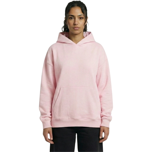 Essential Oversized Unisex Hoodie - Soft Pink