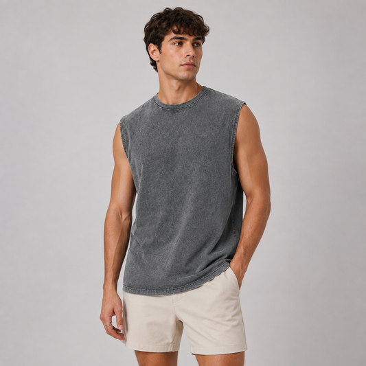 Washed Oversized Tank Top