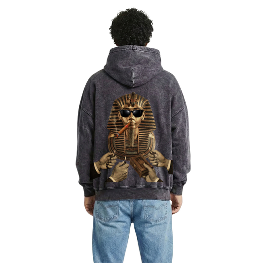 Pharaohs: Kings of Legacy "Tutankhamun" - Acid Wash Hoodie