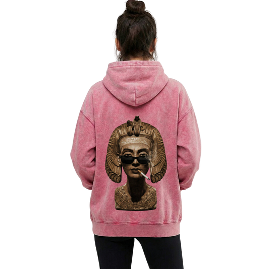 Pharaohs: Queens of Power "Cleopatra" - Acid Wash Hoodie