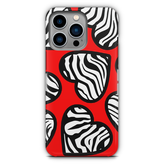 Zebra Hearts - Phone Case