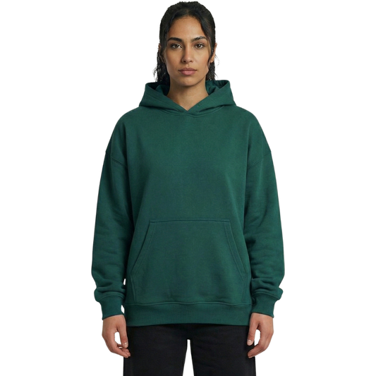 Essential Oversized Unisex Hoodie - Forest Green