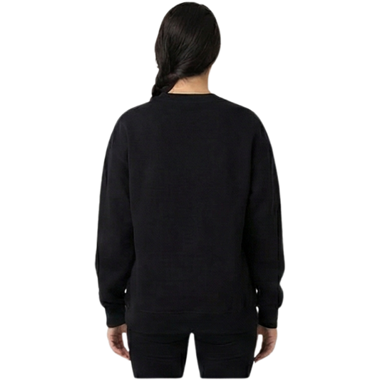 Essential Oversized Unisex Crewneck - Jet Black