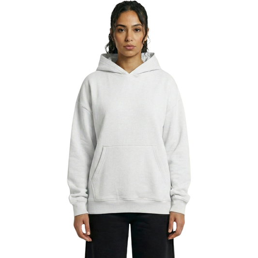 Essential Oversized Unisex Hoodie - Soft White