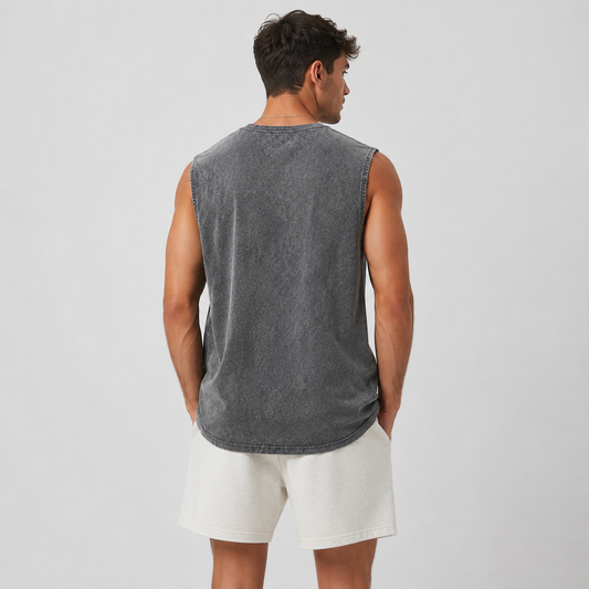 Washed Oversized Tank Top