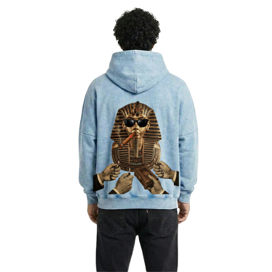 Pharaohs: Kings of Legacy "Tutankhamun" - Acid Wash Hoodie