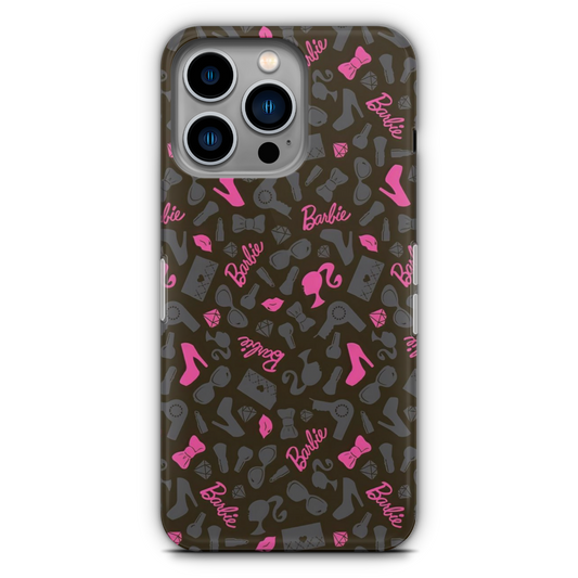 Barbie Pattern Black - Phone Case