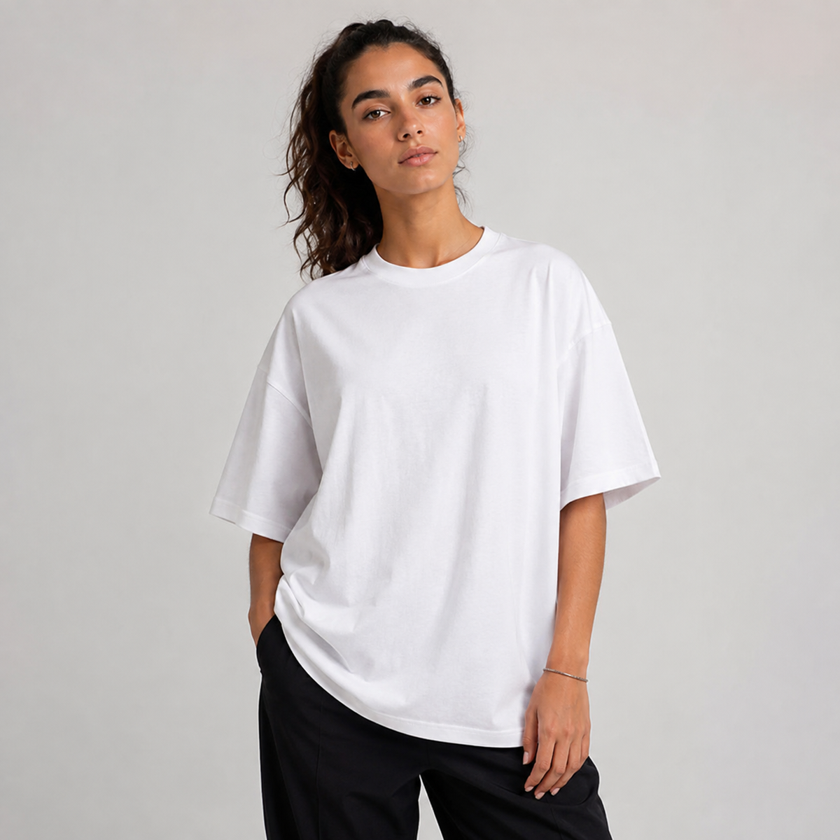 NYBD Summerweight Oversized T-Shirt in White